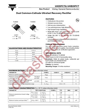 UH20FCT-E3/4W datasheet  